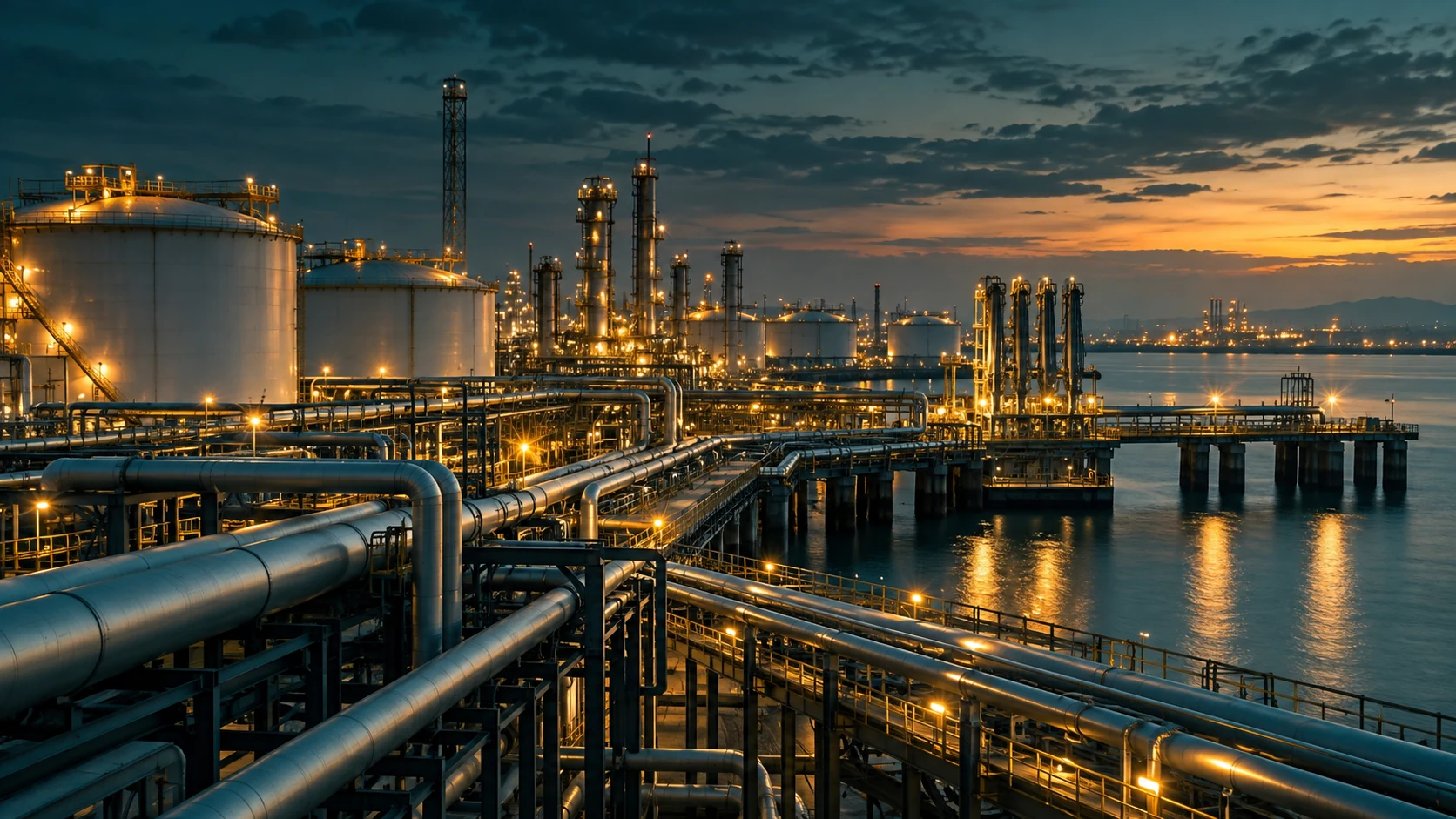 Crude oil terminal infrastructure